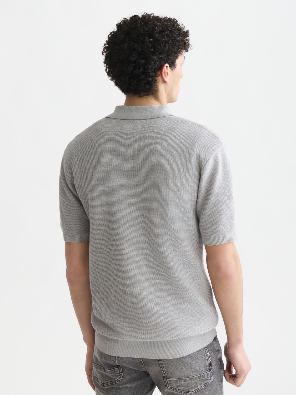 Seasonal Essentials structured knitted polo