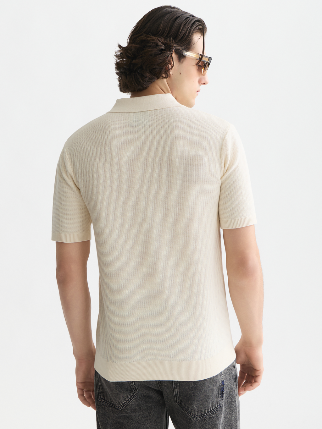 Seasonal Essentials structured knitted polo