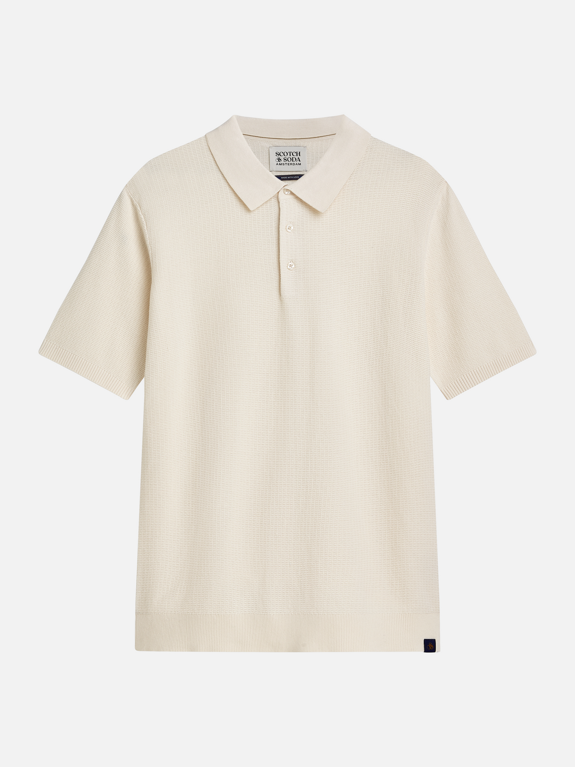 Seasonal Essentials structured knitted polo
