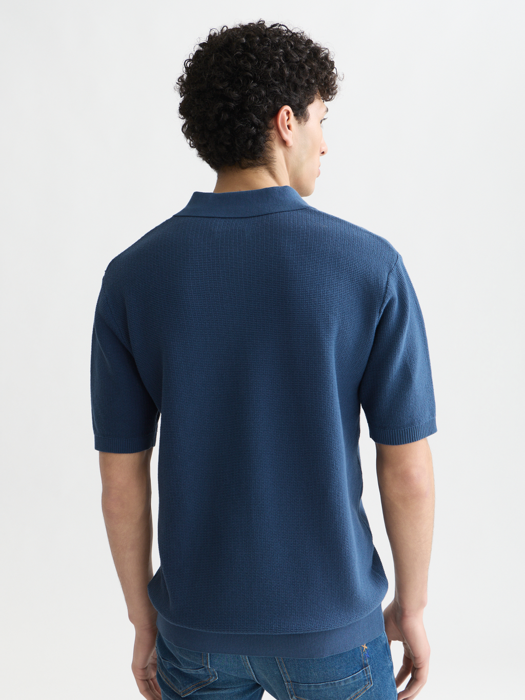 Seasonal Essentials structured knitted polo
