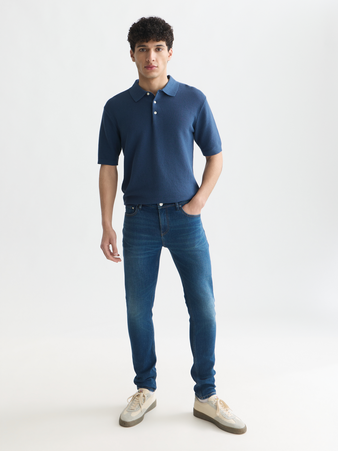 Seasonal Essentials structured knitted polo