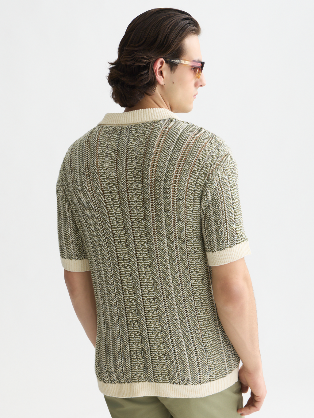 Multi stitch extra dropped shoulder polo