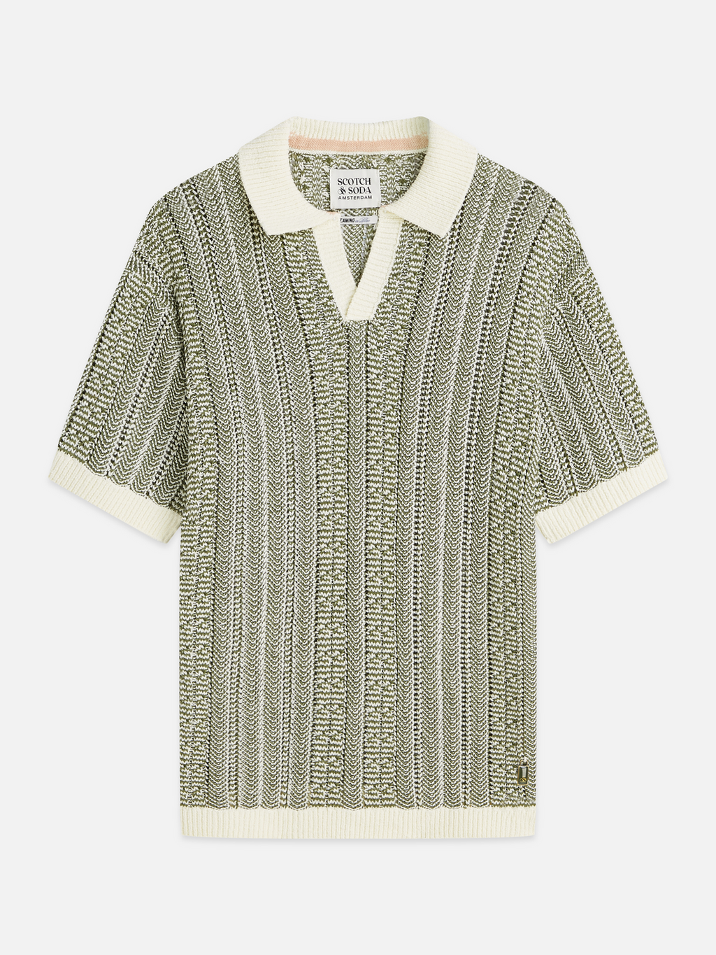 Multi stitch extra dropped shoulder polo