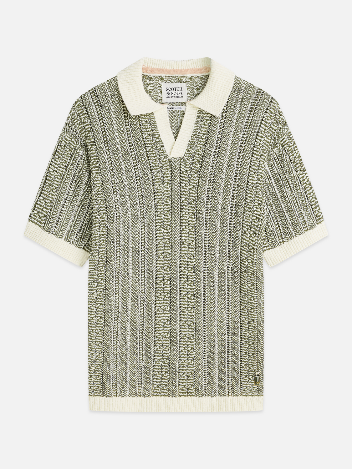 Multi stitch extra dropped shoulder polo