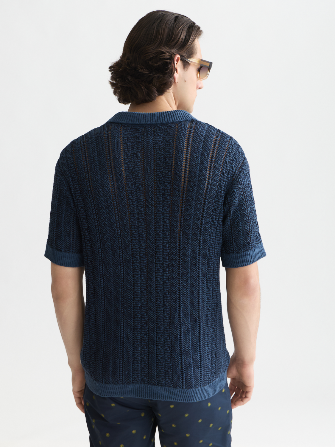 Multi stitch extra dropped shoulder polo