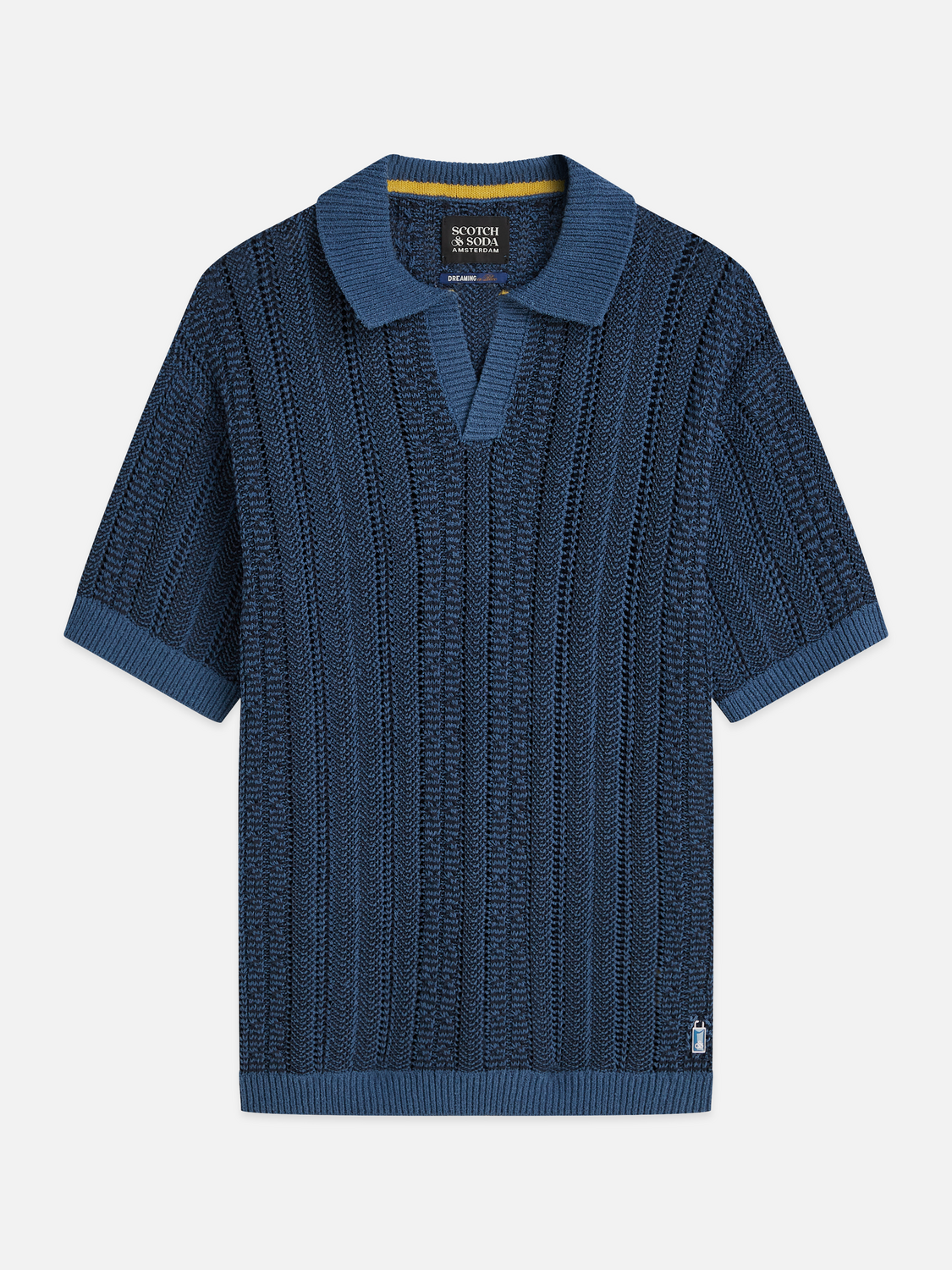 Multi stitch extra dropped shoulder polo