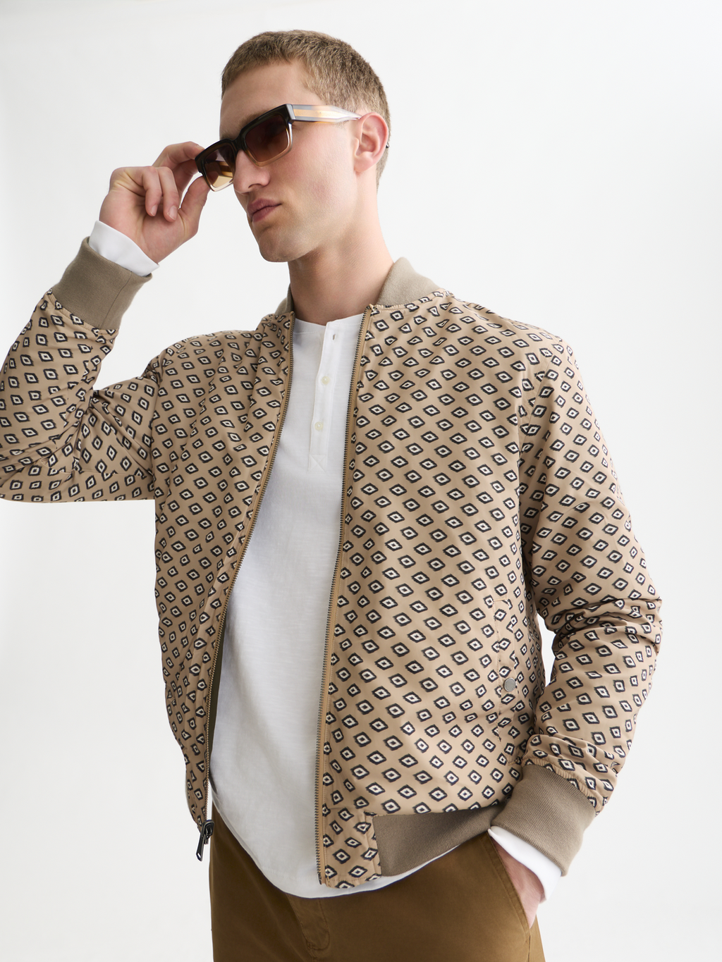 Reversible Cotton Bomber Jacket