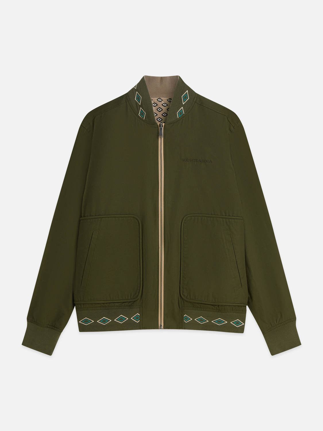 Reversible Cotton Bomber Jacket