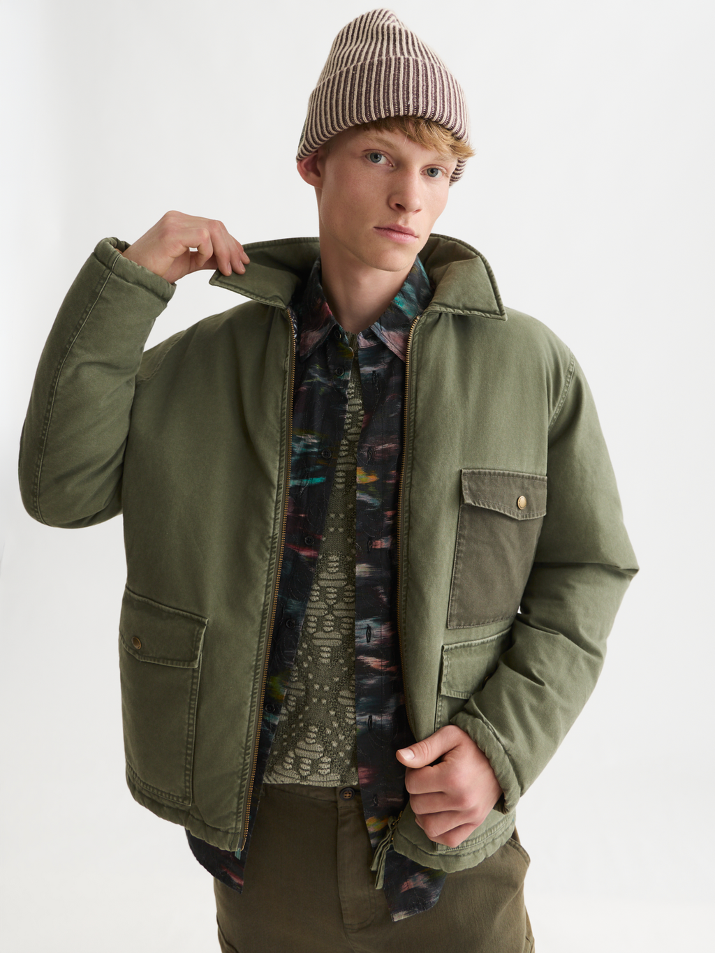 Padded Canvas Work Jacket
