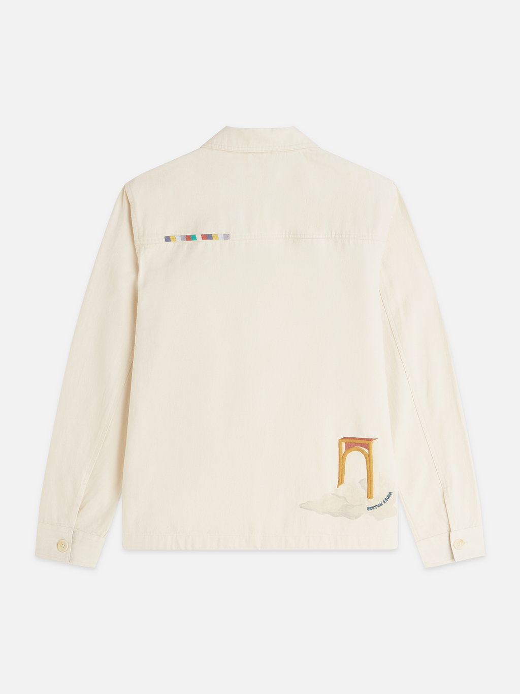 Printed Cotton Twill Relaxed Overshirt