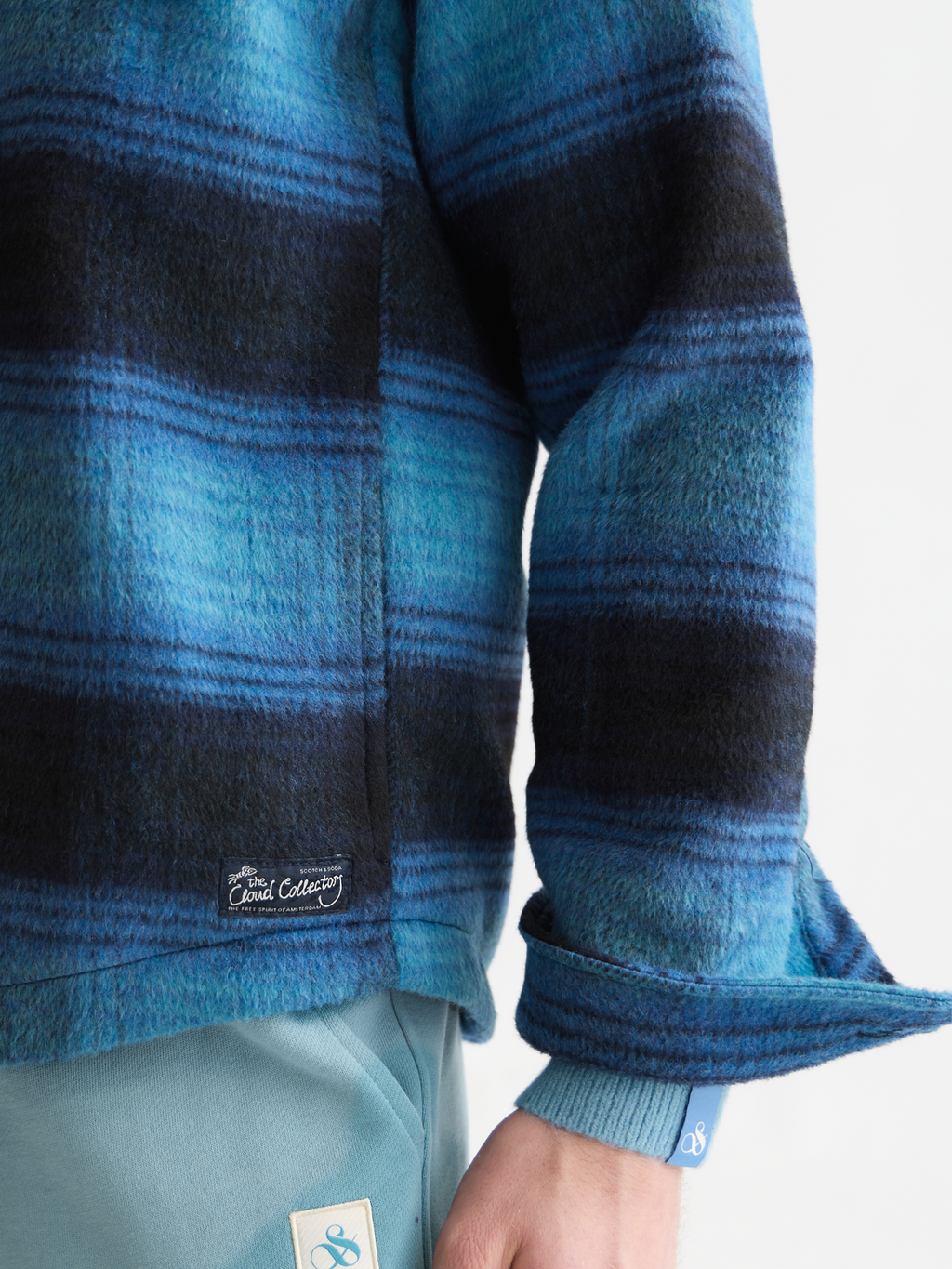 Check Wool-Blend Relaxed Overshirt