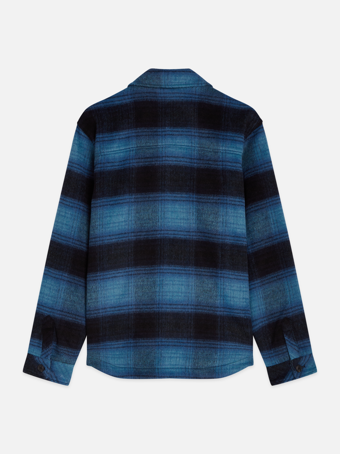 Check Wool-Blend Relaxed Overshirt