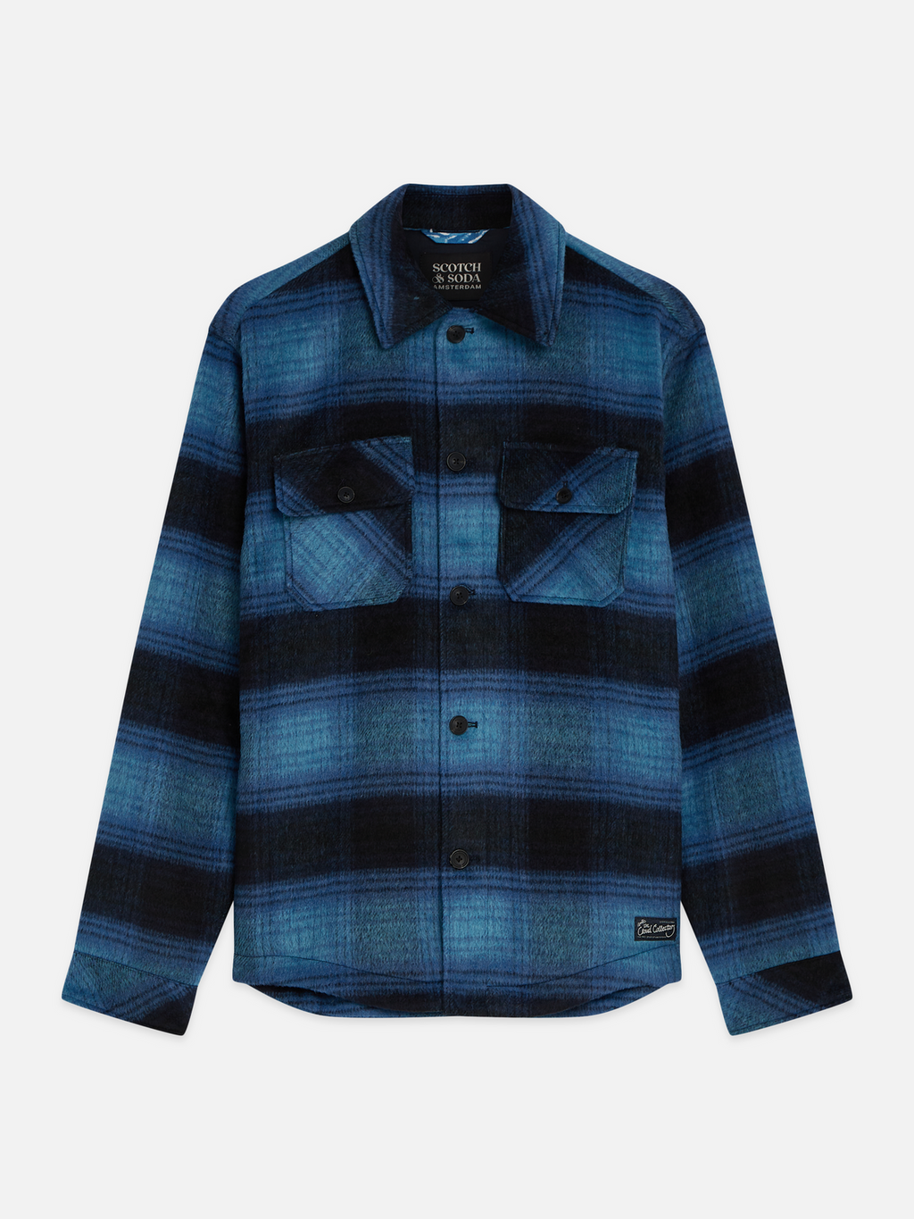 Check Wool-Blend Relaxed Overshirt
