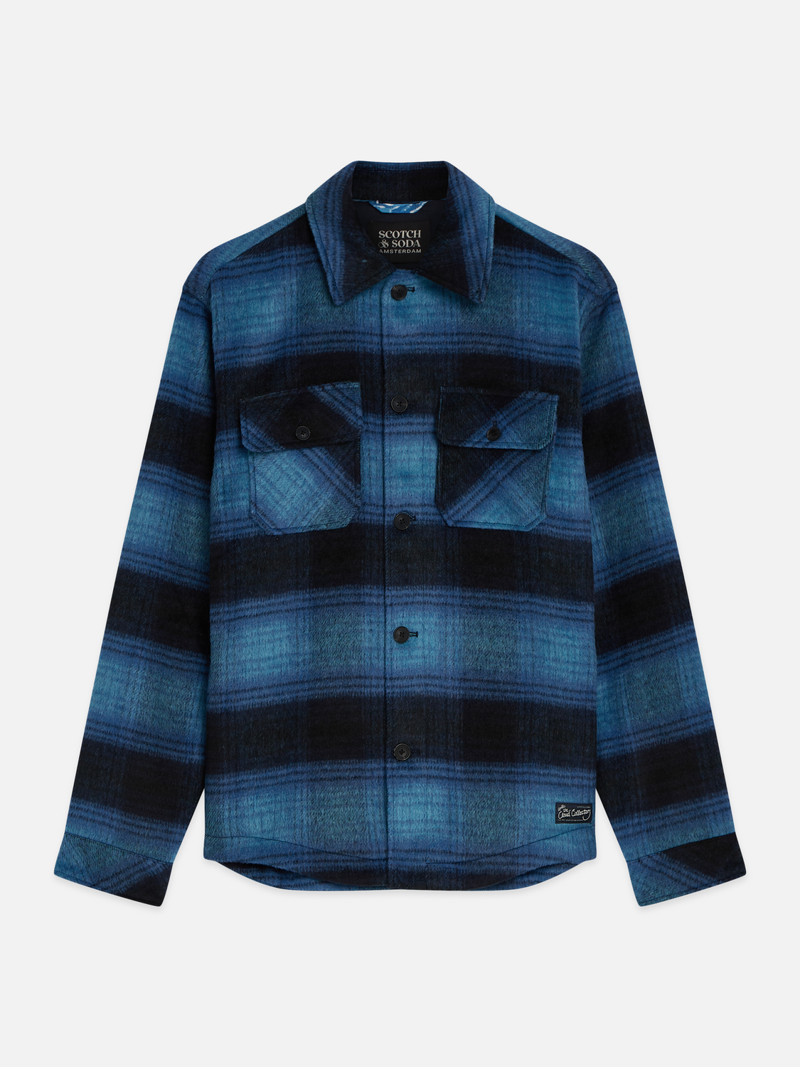Check Wool-Blend Relaxed Overshirt