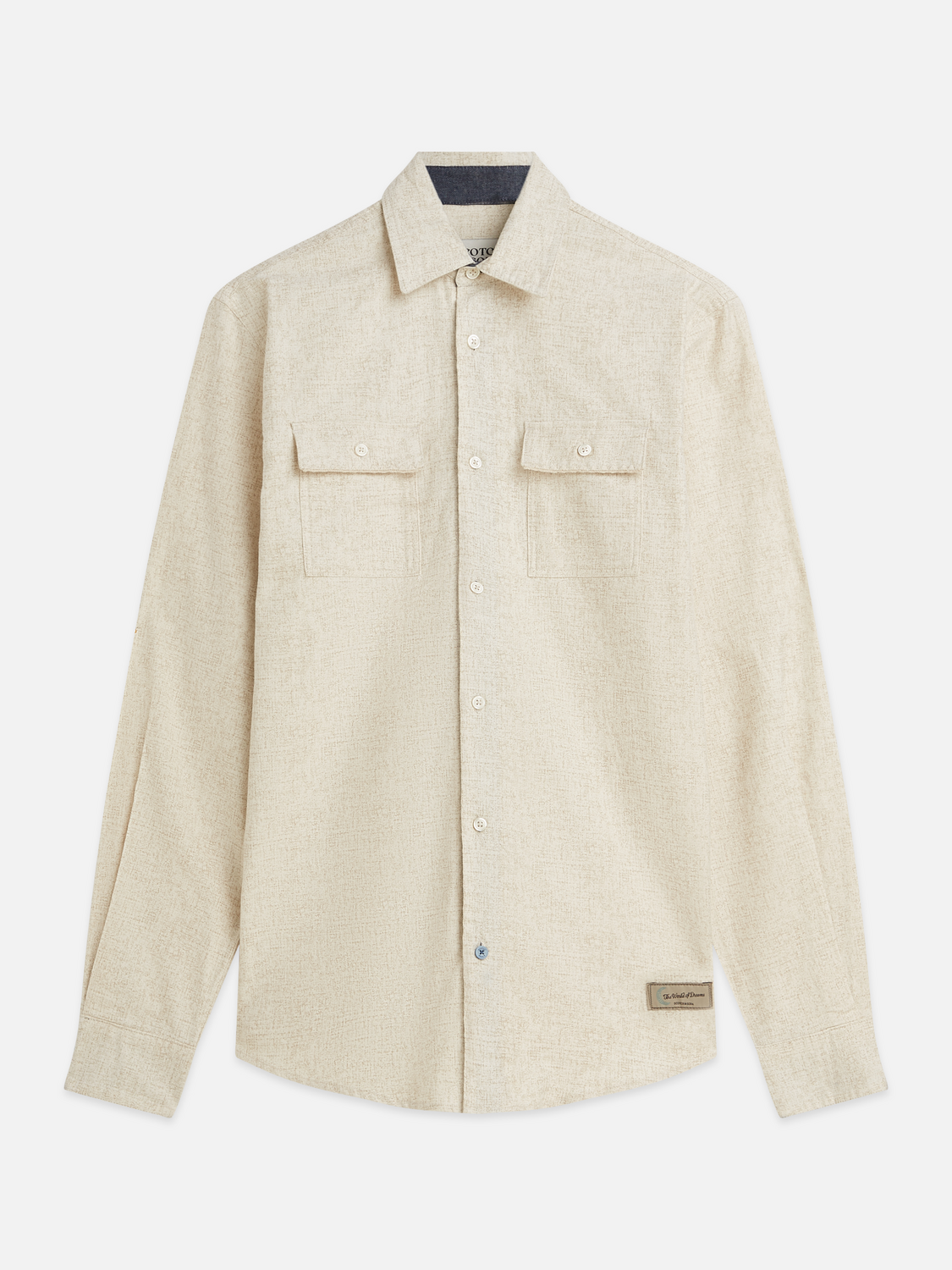 Melange Cotton Relaxed Shirt