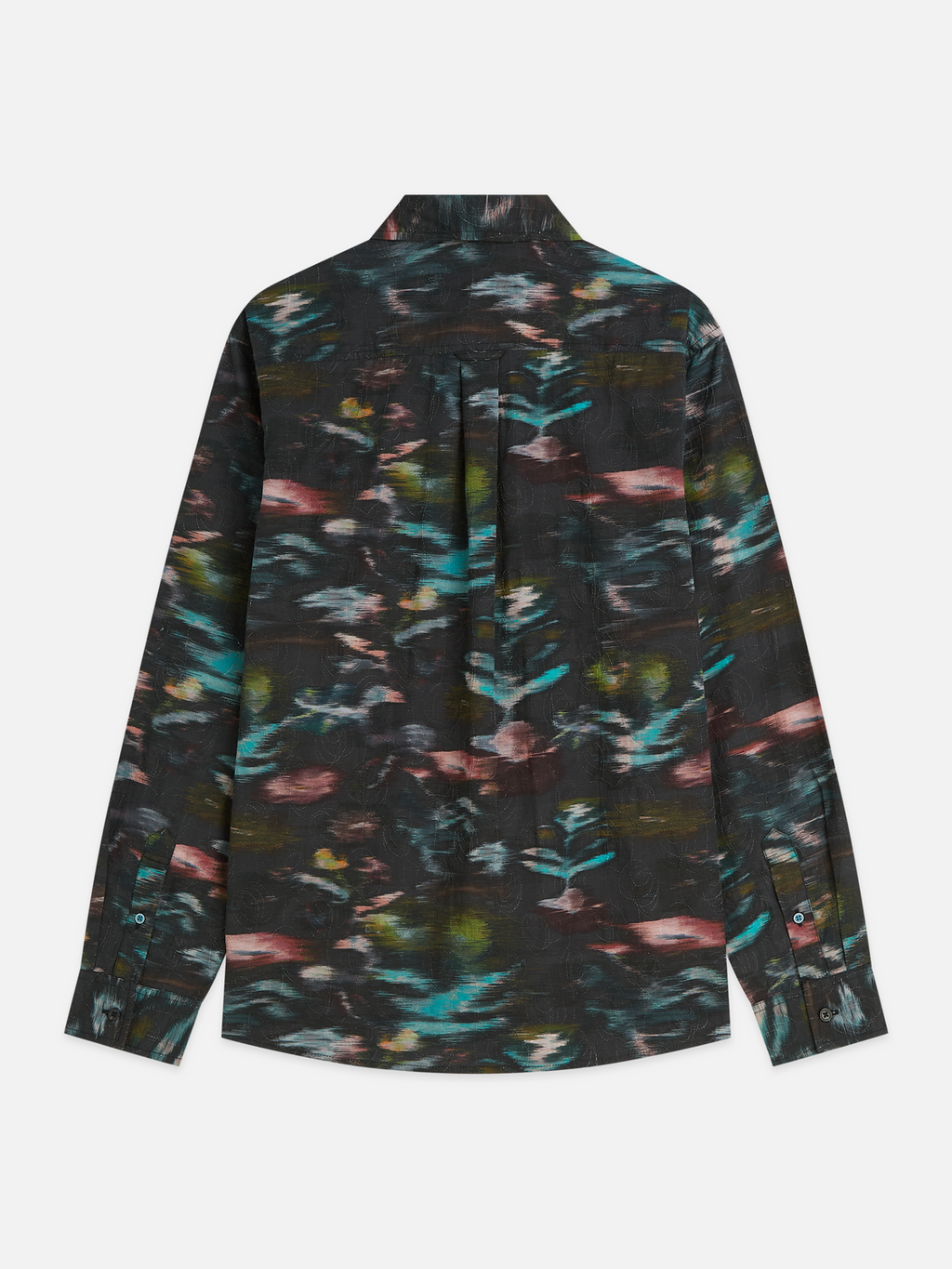 Embroidered Printed Cotton Relaxed Shirt