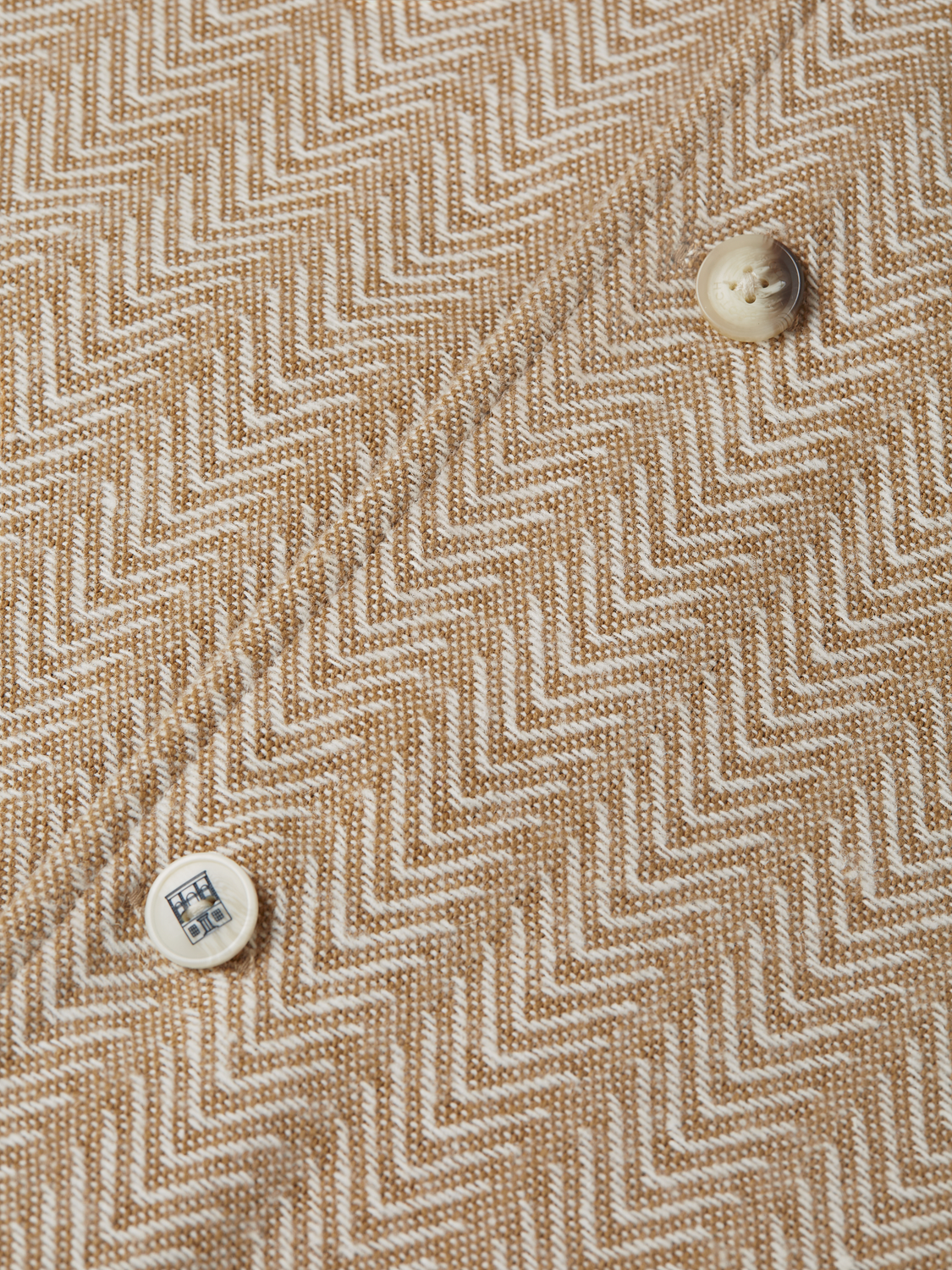 Jacquard Wool-Blend Relaxed Shirt