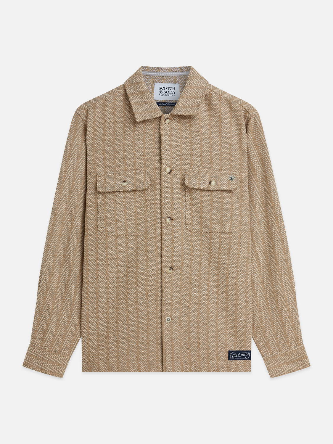 Jacquard Wool-Blend Relaxed Shirt