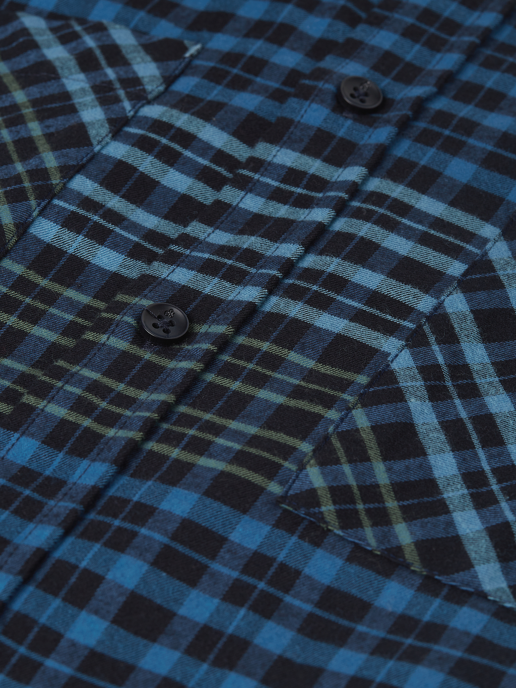 Cotton Flannel Check Relaxed Shirt