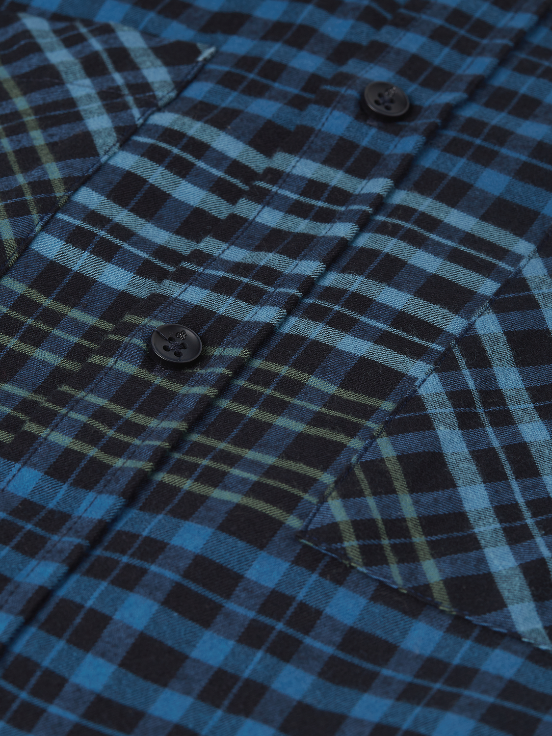 Cotton Flannel Check Relaxed Shirt