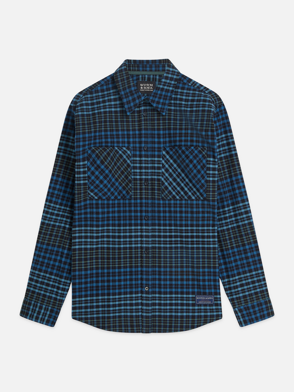 Cotton Flannel Check Relaxed Shirt