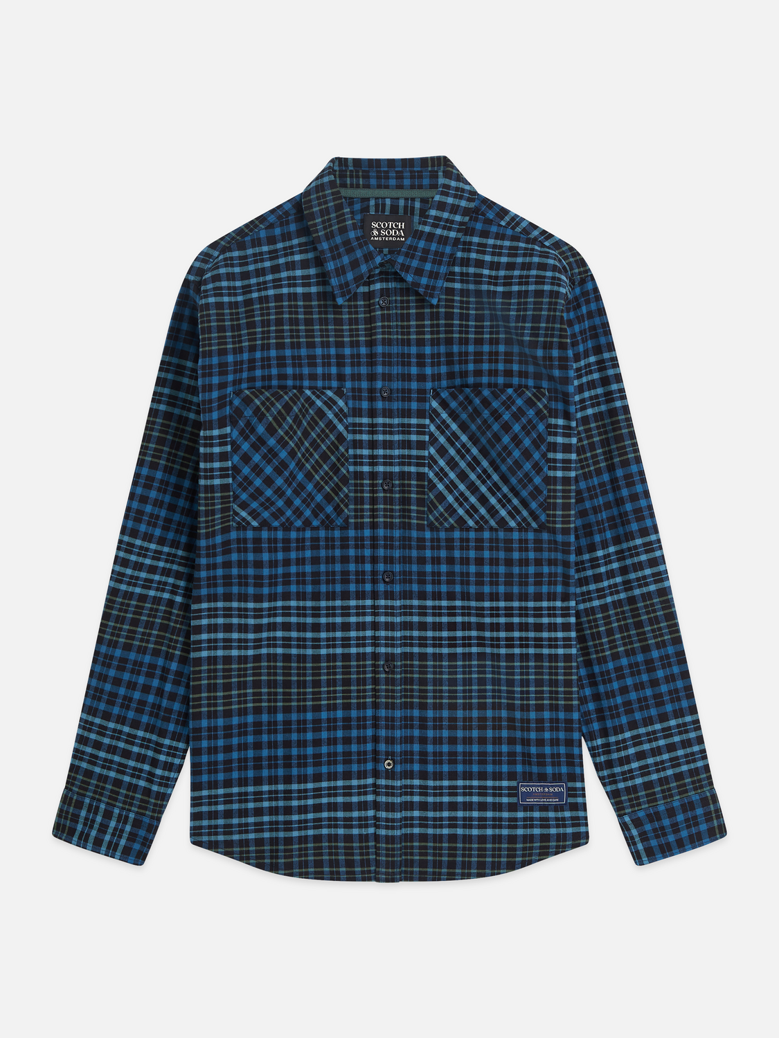 Cotton Flannel Check Relaxed Shirt