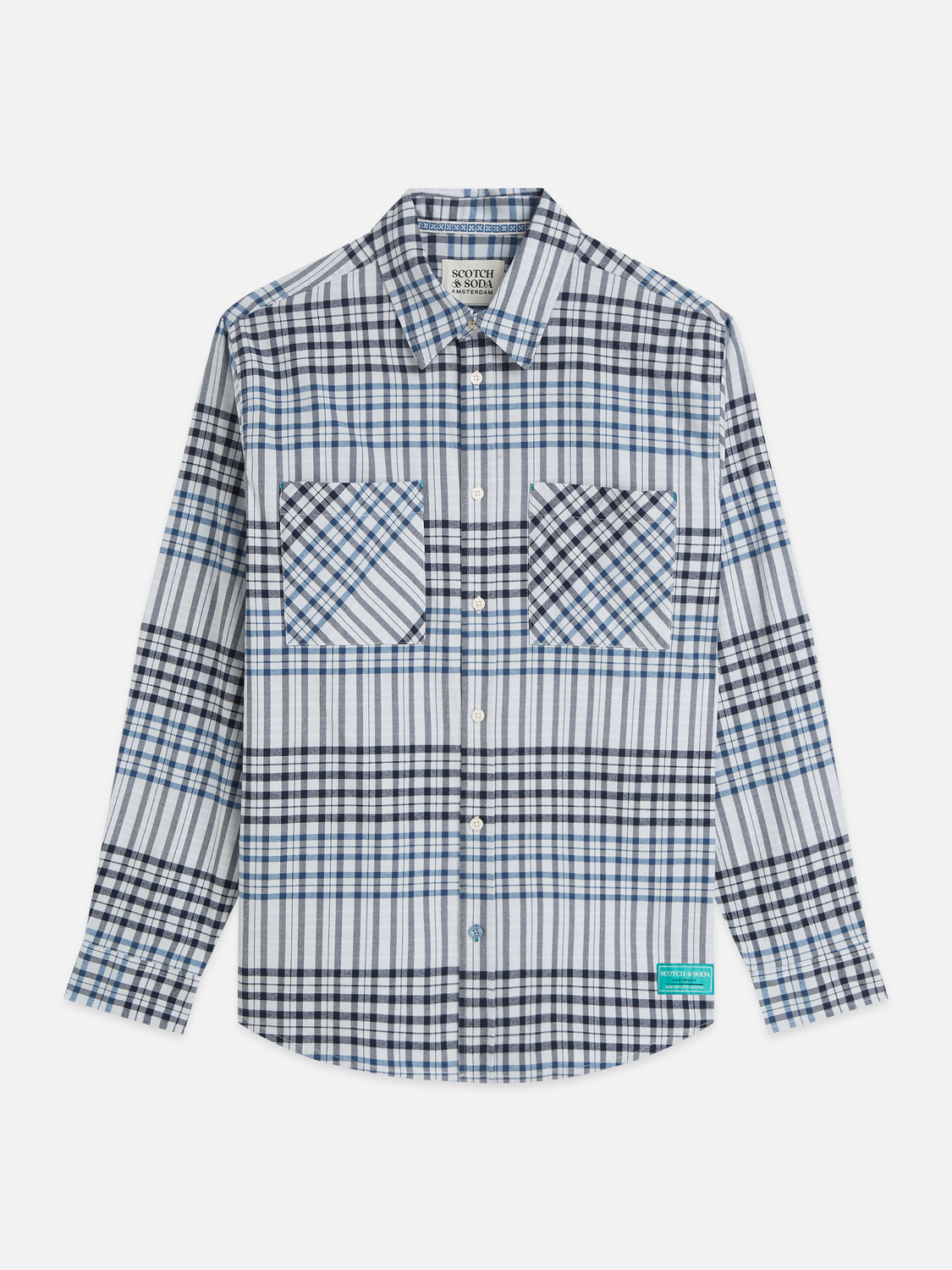 Cotton Flannel Check Relaxed Shirt