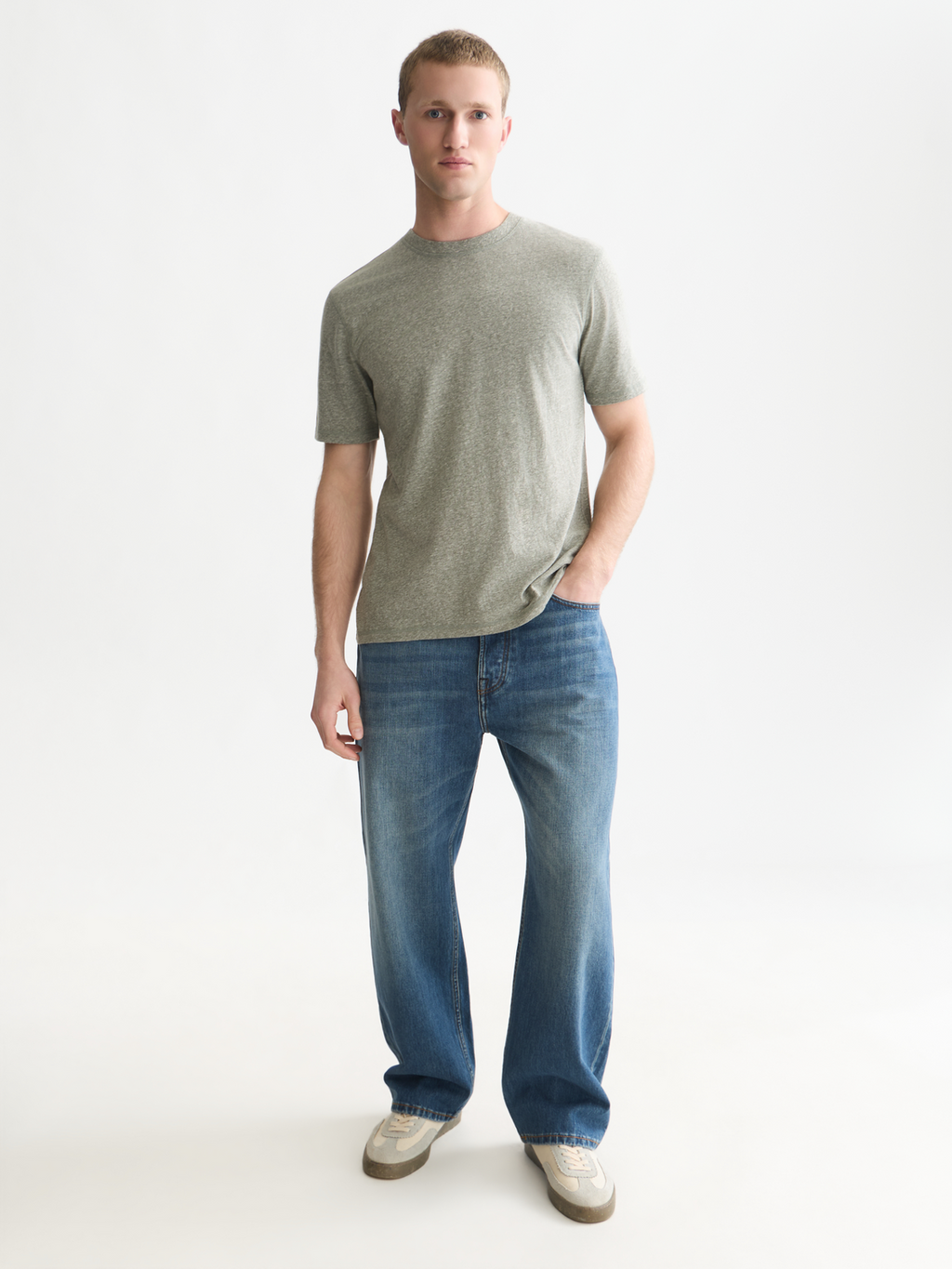 Melange Cotton T-Shirt