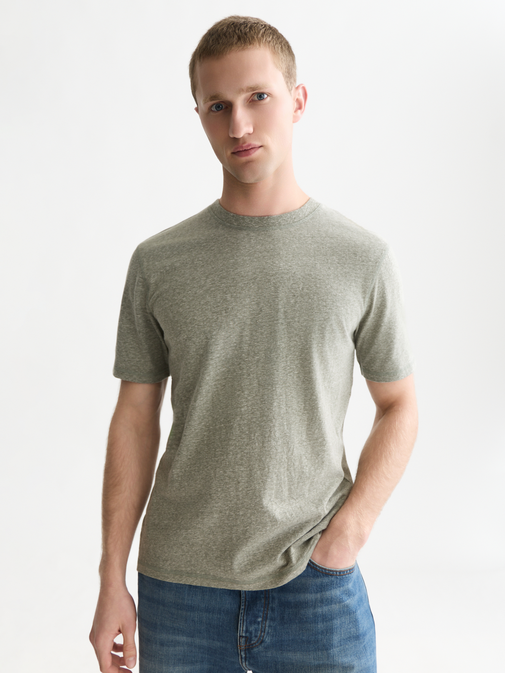 Melange Cotton T-Shirt