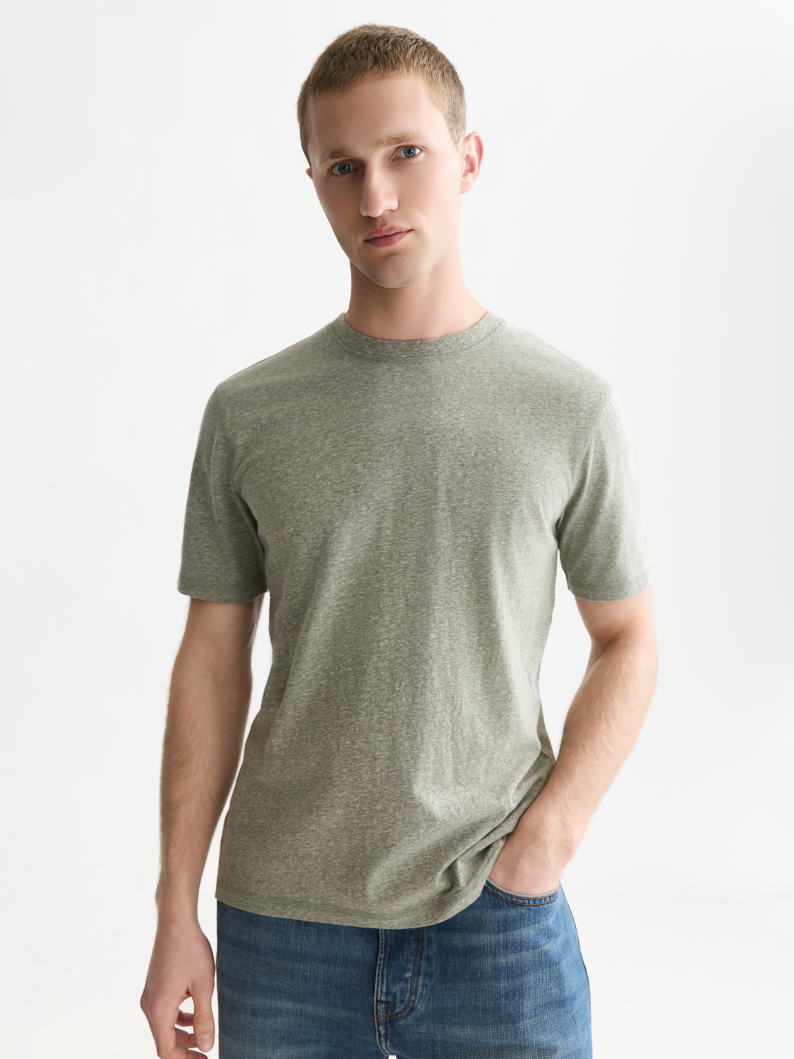 Melange Cotton T-Shirt