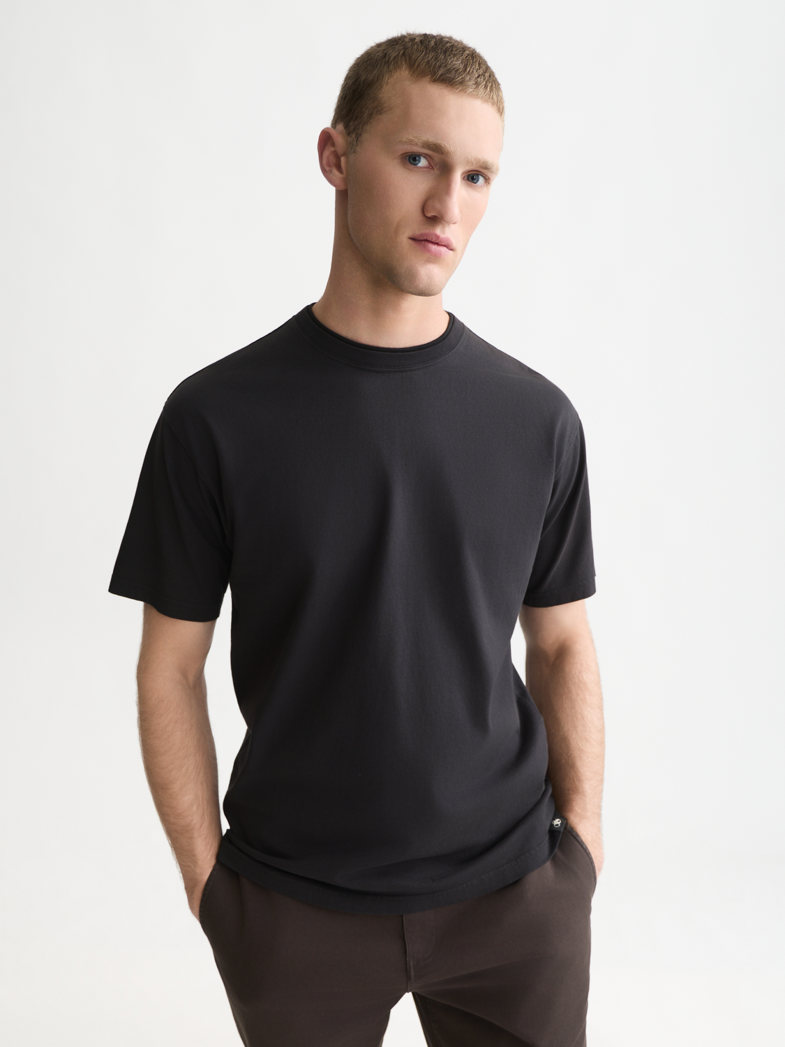 3 Crosses relaxed garment-dyed T-shirt