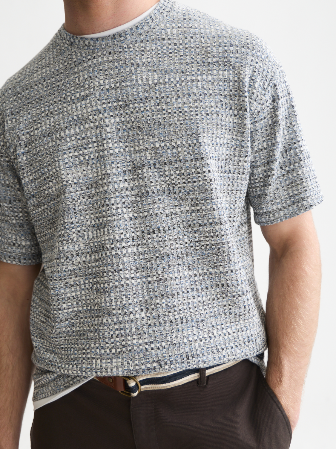 Jacquard relaxed T-shirt