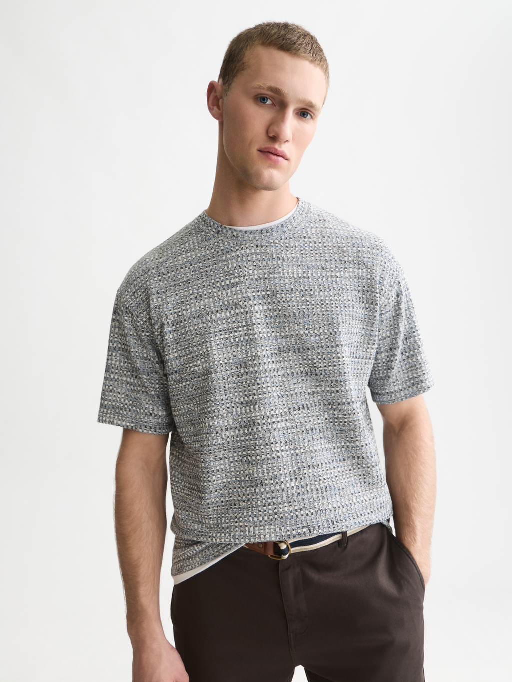 Jacquard relaxed T-shirt