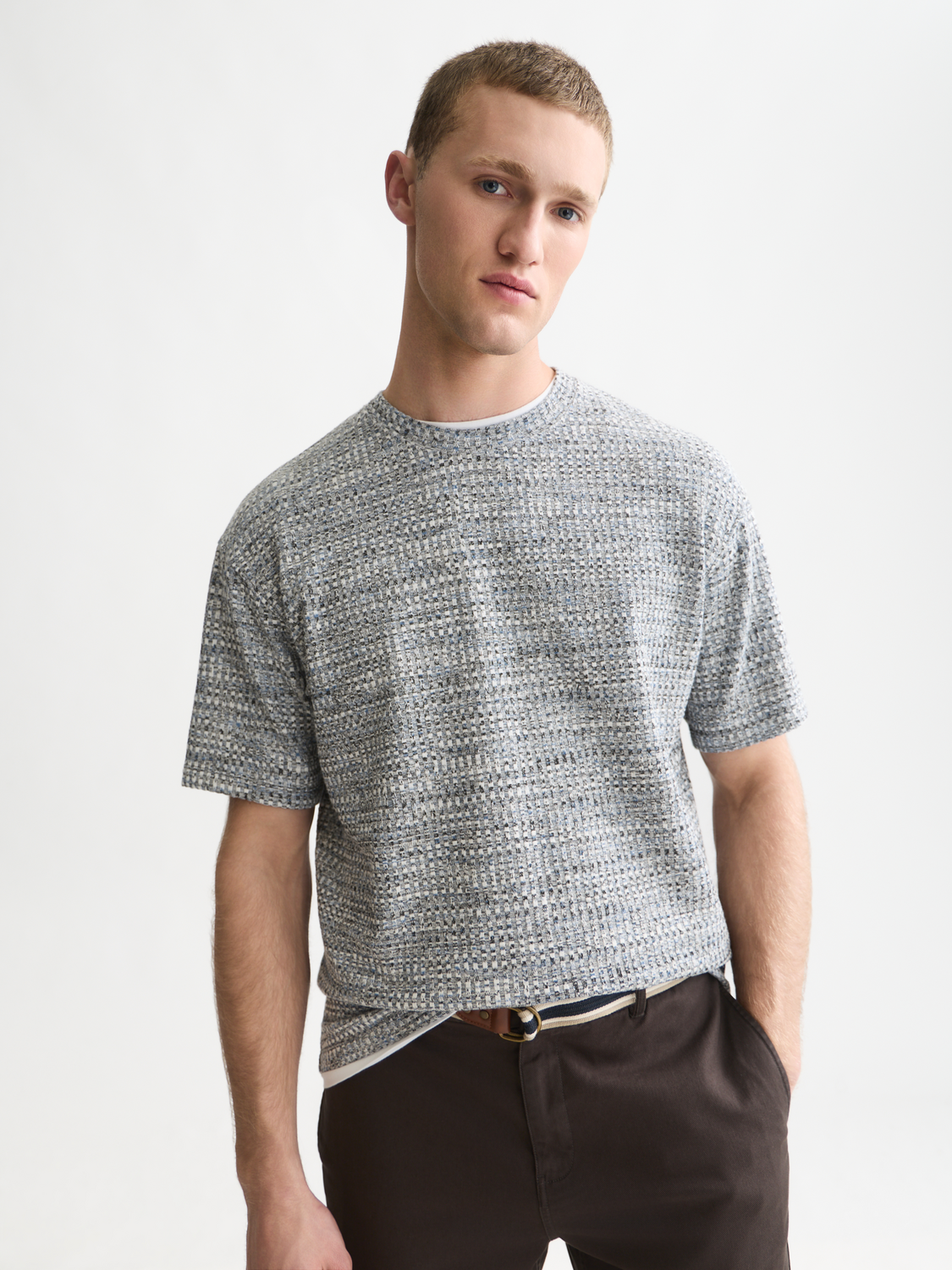 Jacquard relaxed T-shirt
