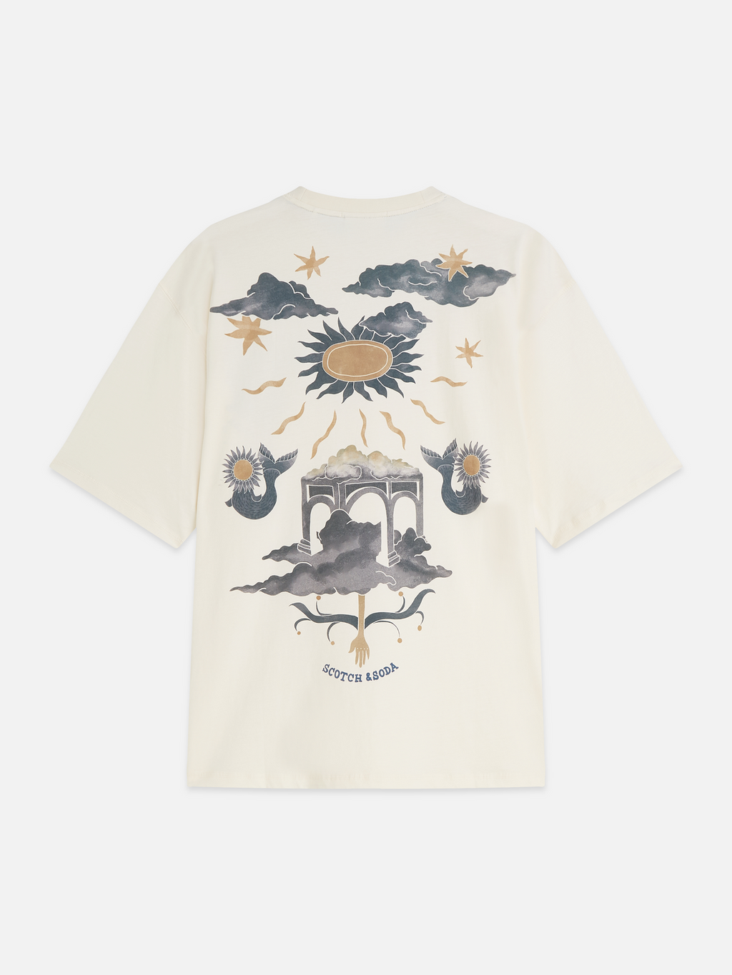 Printed Artwork Cotton Loose T-Shirt
