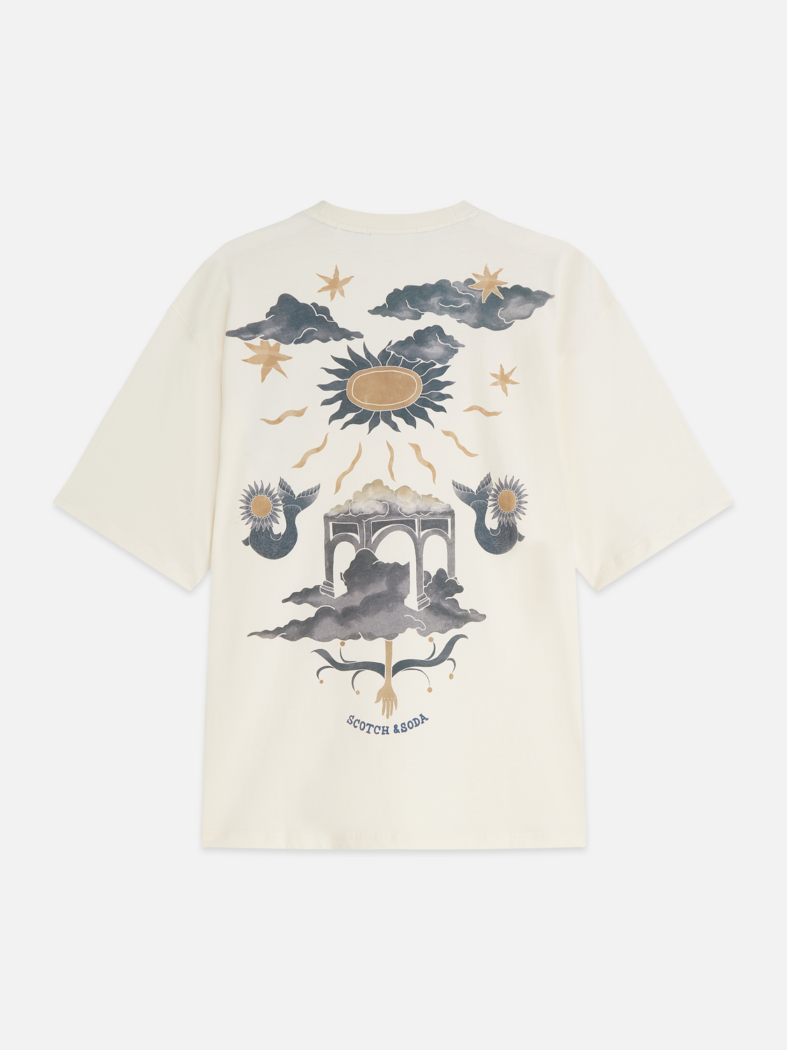 Printed Artwork Cotton Loose T-Shirt