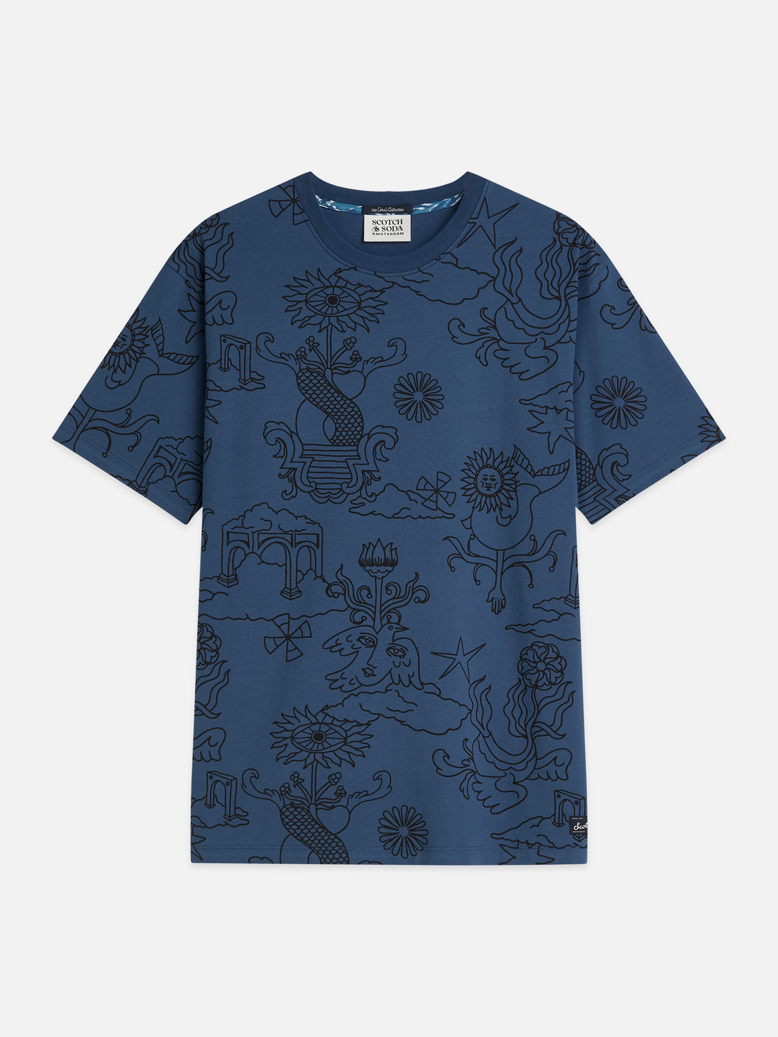 Printed Artwork Cotton Relaxed T-Shirt