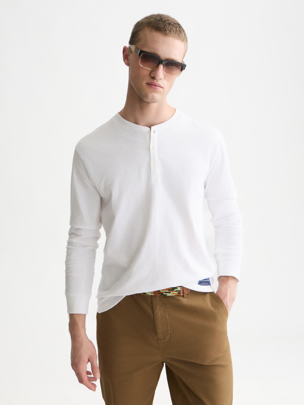 Slub Cotton Henley T-Shirt