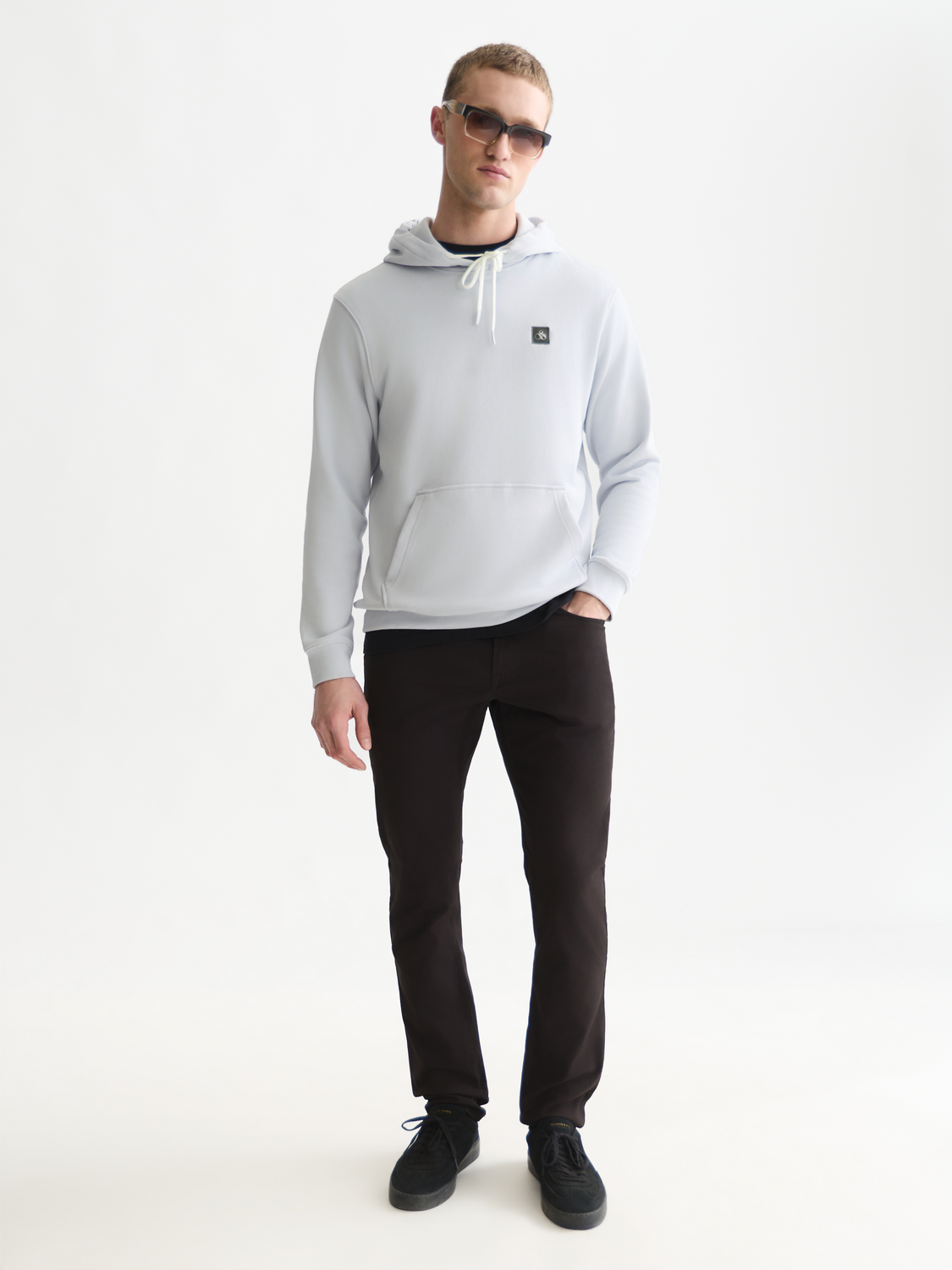 Logo badge hoodie