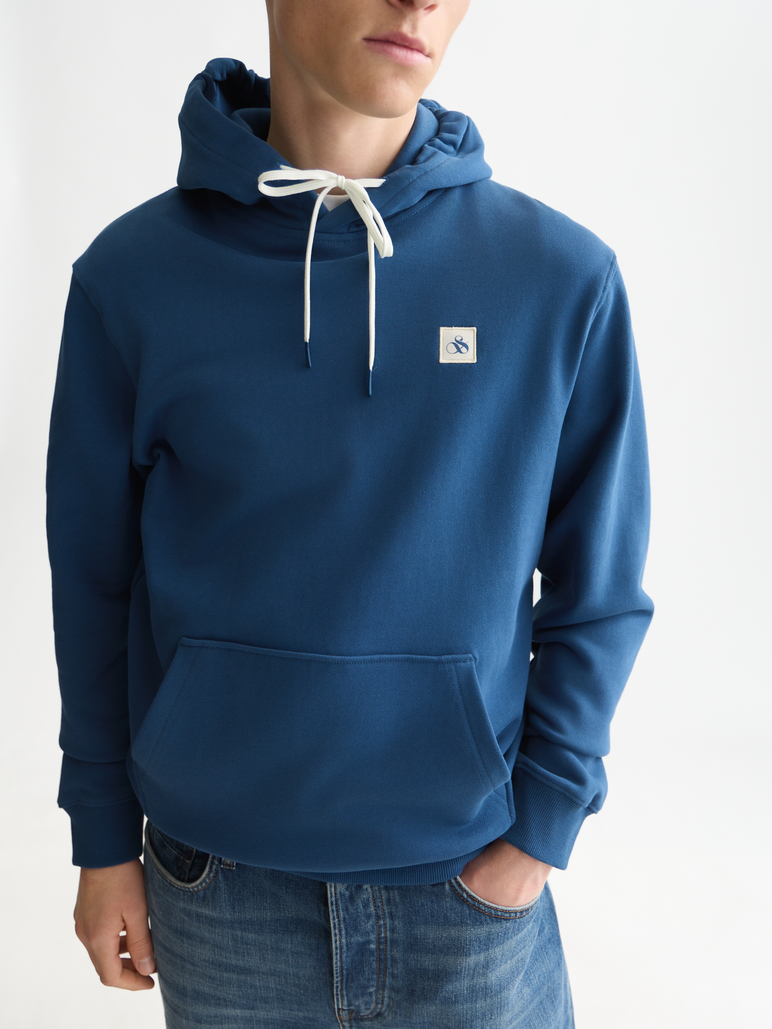 Logo Badge Cotton Hoodie