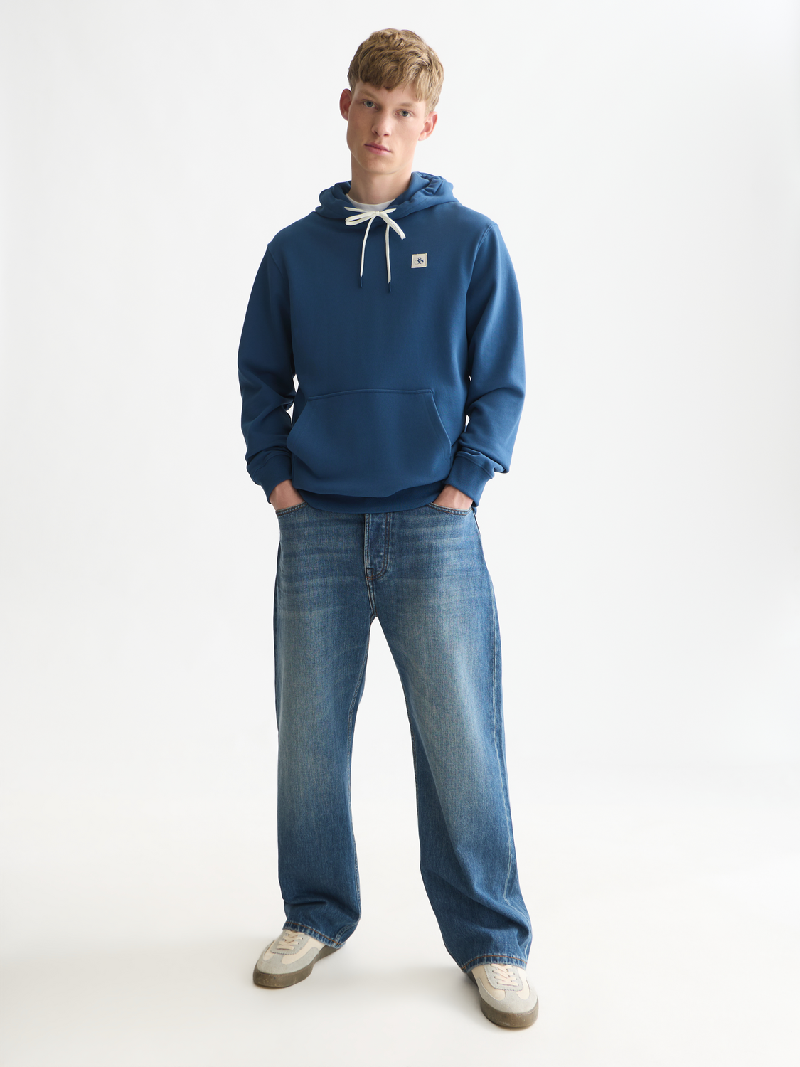 Logo Badge Cotton Hoodie