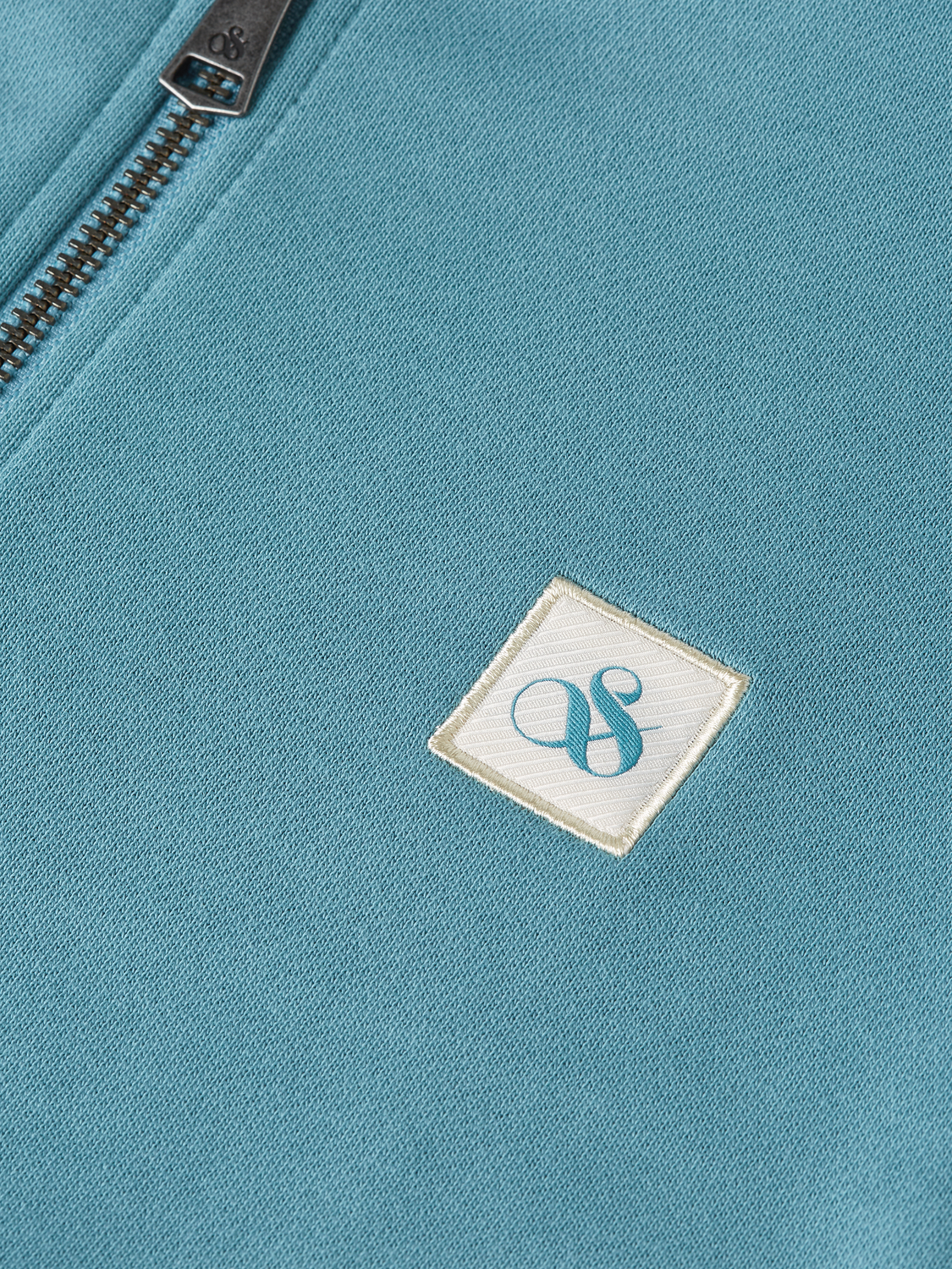 Logo Cotton Zip-Up Hoodie