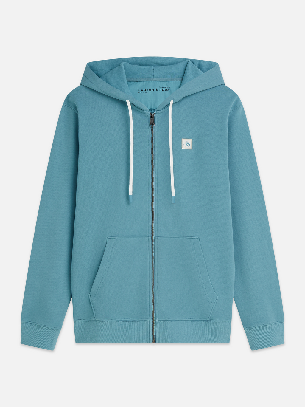 Logo Cotton Zip-Up Hoodie