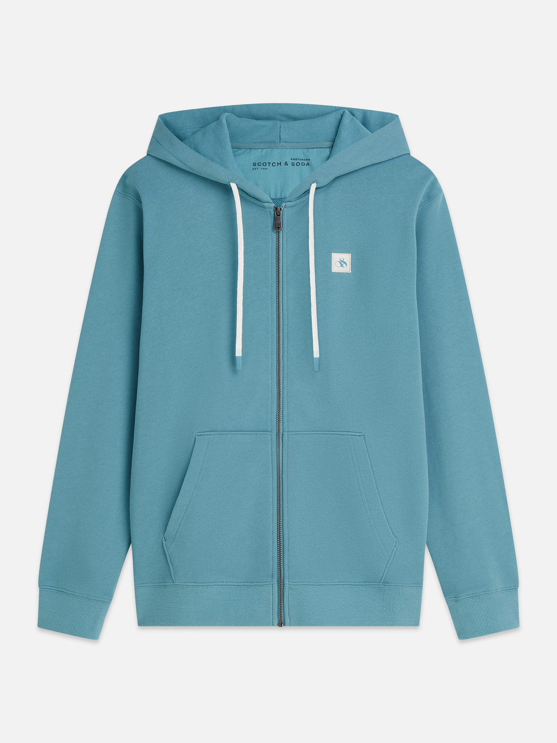 Logo Cotton Zip-Up Hoodie