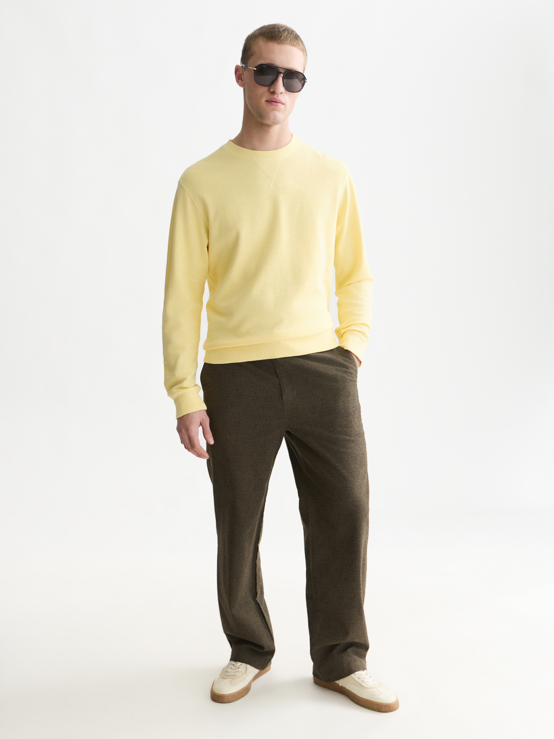 Garment-dye sweatshirt