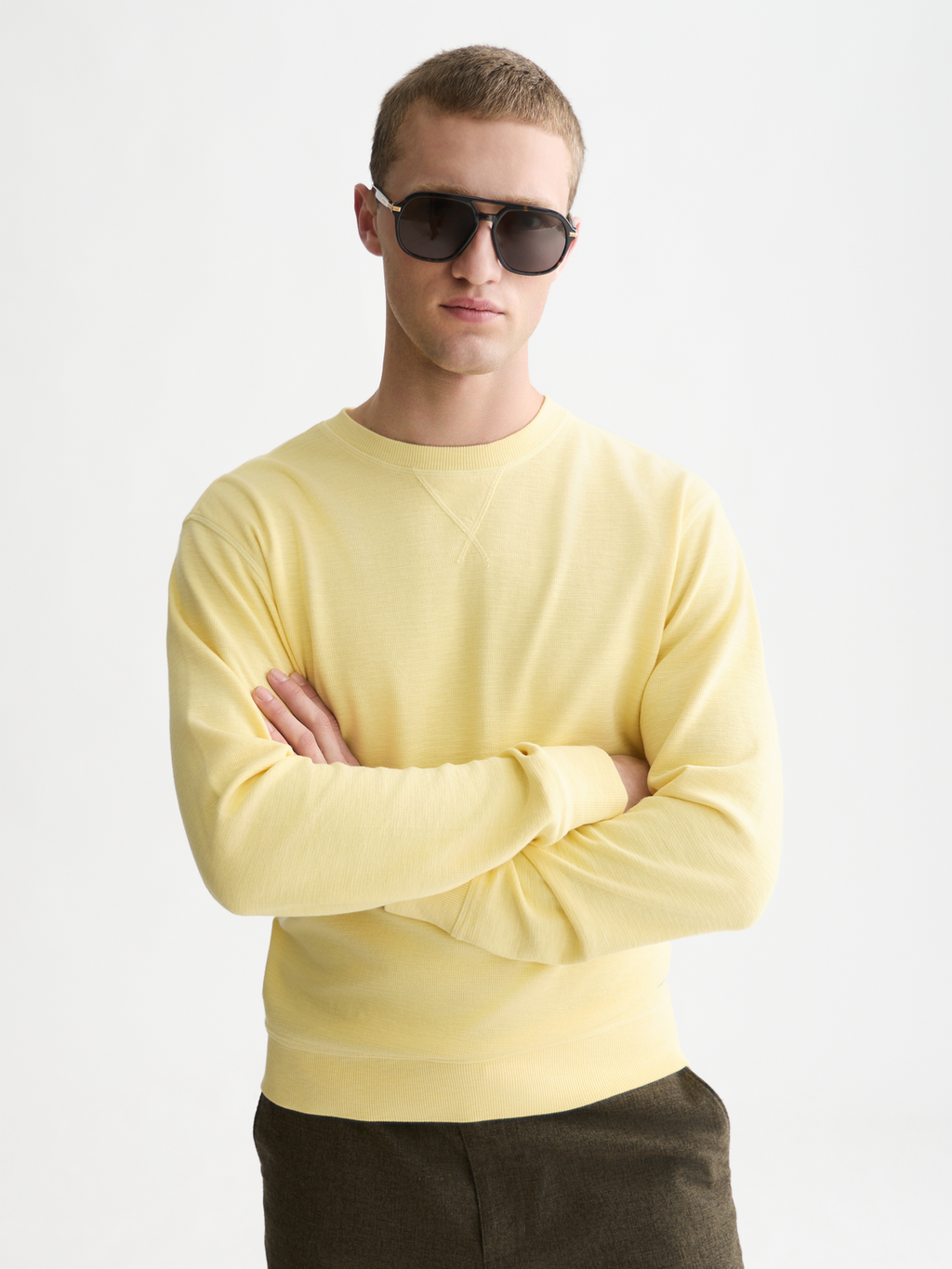 Garment-dye sweatshirt