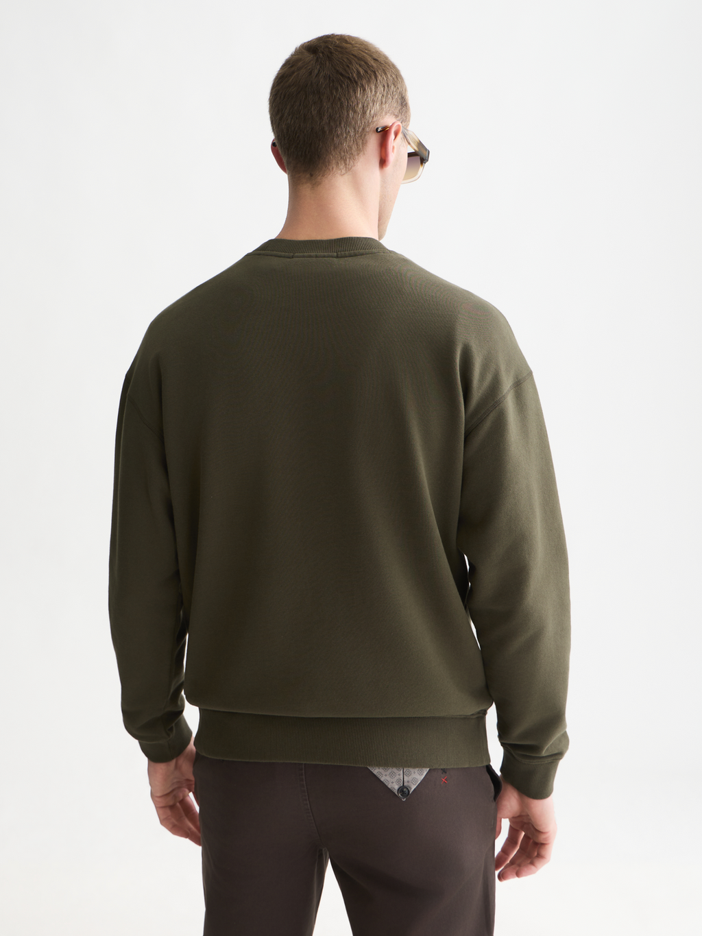Embroidered artwork relaxed sweatshirt