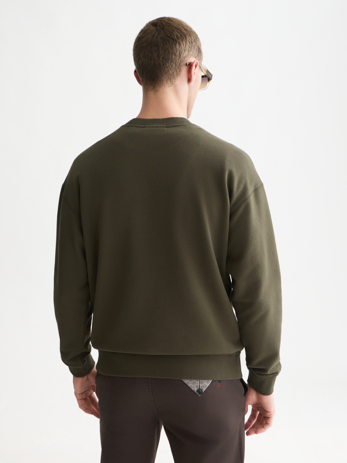 Embroidered artwork relaxed sweatshirt