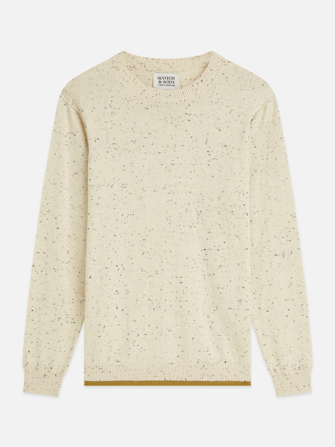 Speckled Wool-Blend Pullover