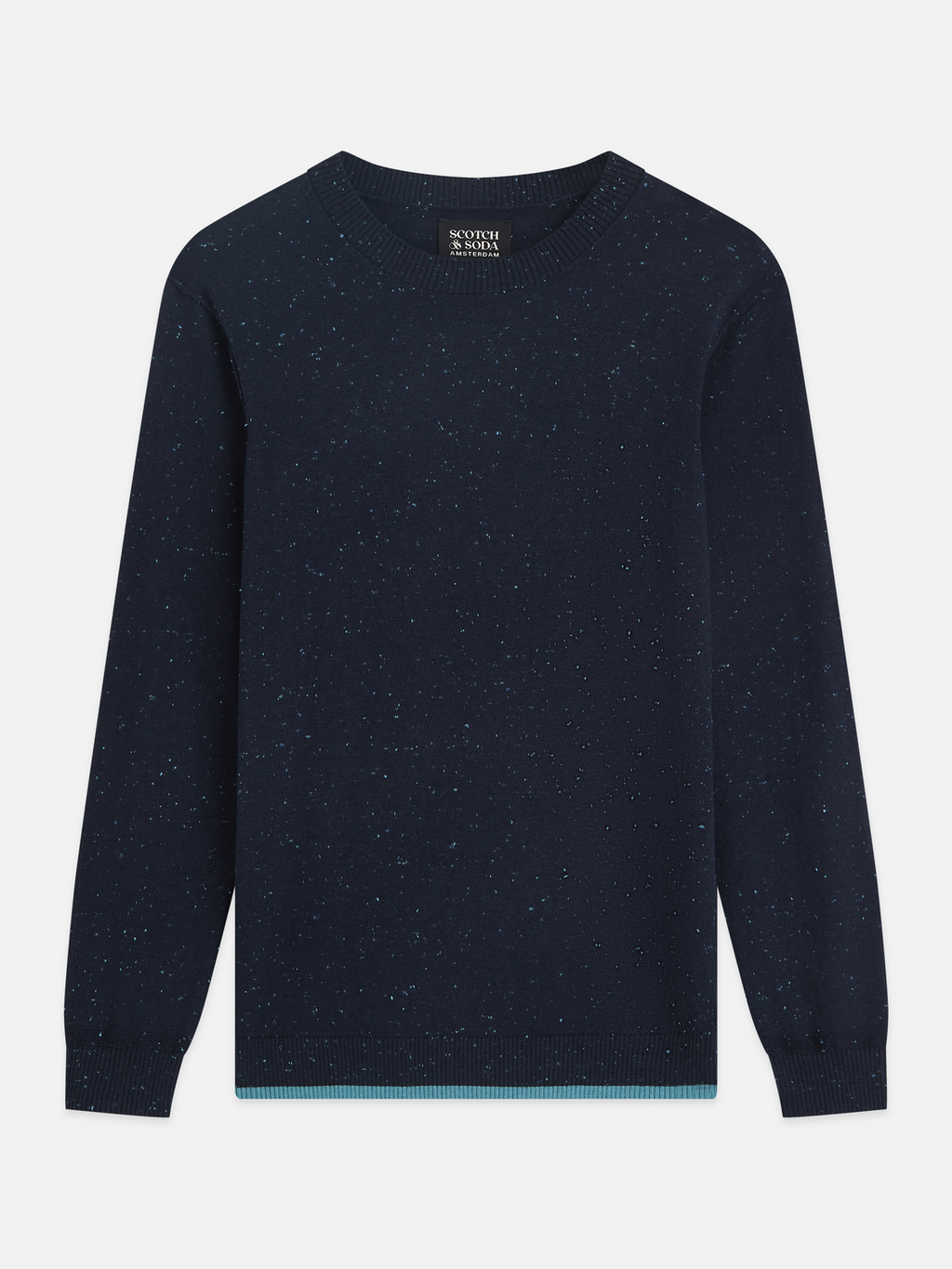 Speckled Wool-Blend Pullover
